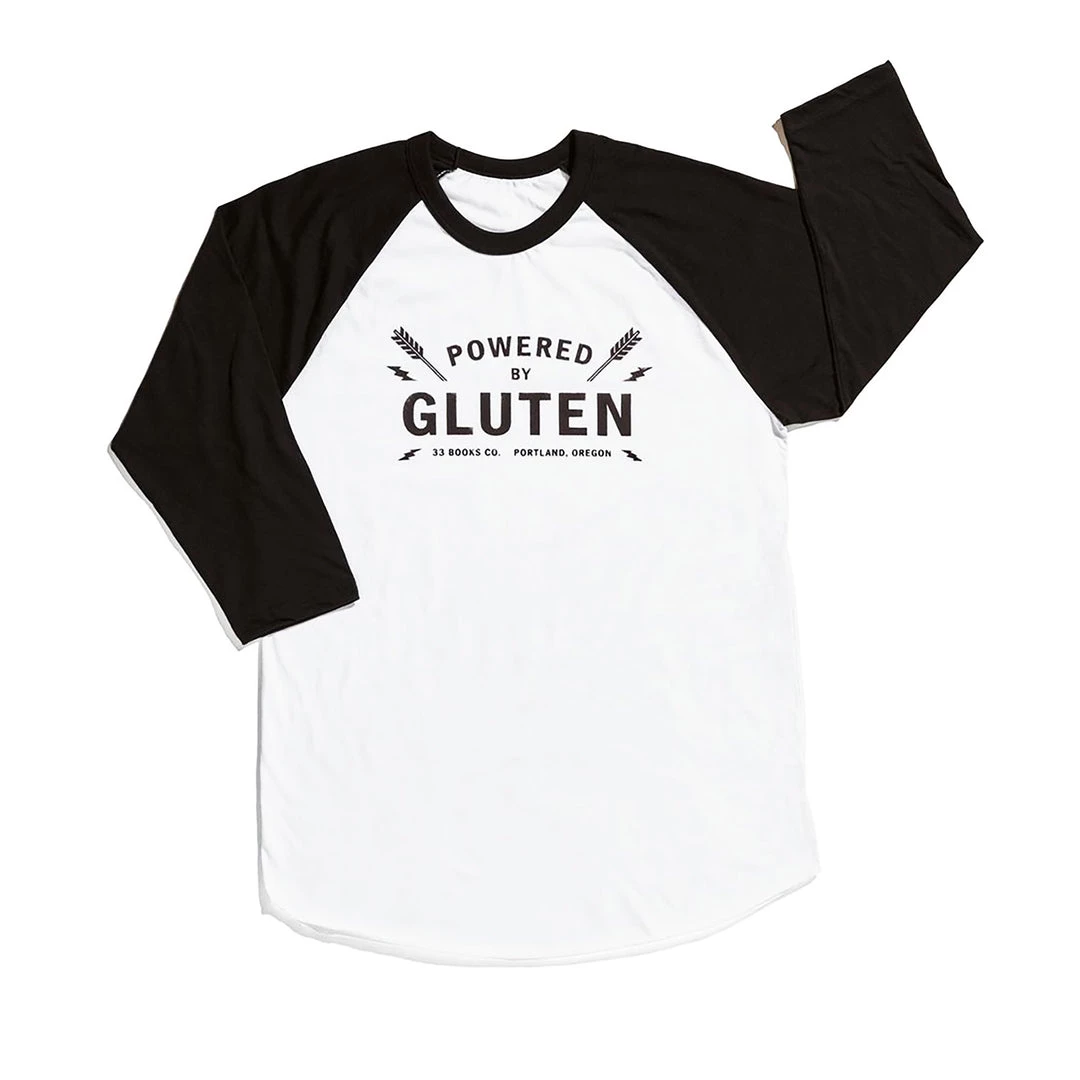 33 Books Co. Powered By Gluten Ringer Shirt