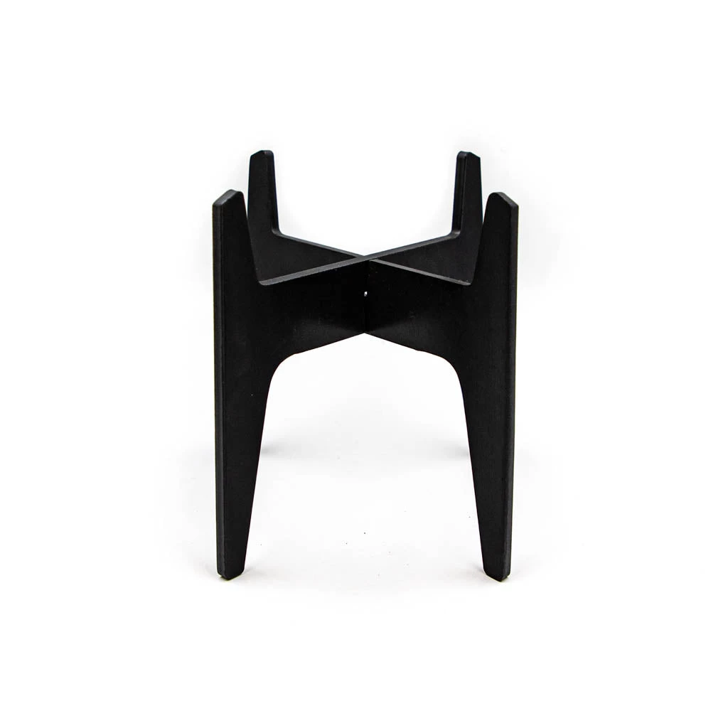 Incidental Design 5" Mod Plant Stand In Blackened Steel Hi/lo