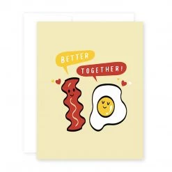 April Black Better Together Bacon & Eggs Card