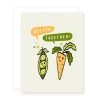 April Black Better Together Peas & Carrots Card