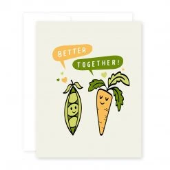 April Black Better Together Peas & Carrots Card