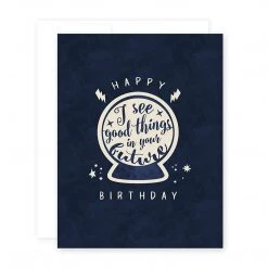April Black Happy Birthday Psychic Card For Mom