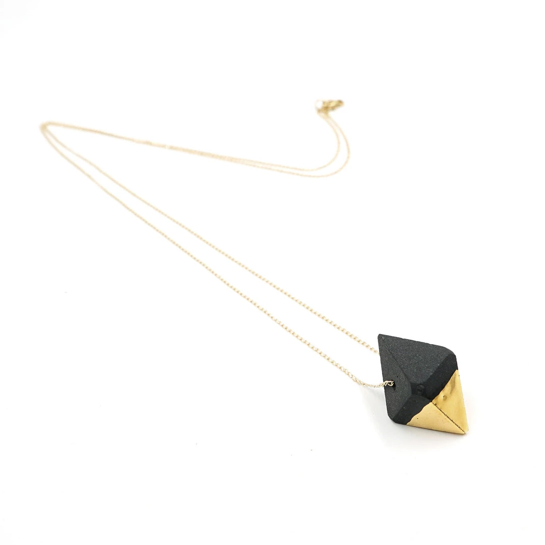 Barrow Jewelry Prism Obsidian Necklace