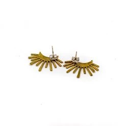 Julie Cooper Designs Crescent Sun Brass Studs By Julie Cooper Jewelry