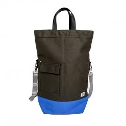 Chester Wallace Accessories Upright Tote Pine/Bluebird + Grey