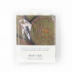 Home Essentials Blanket Stitch Linen Coaster Kit By Thread And Whisk