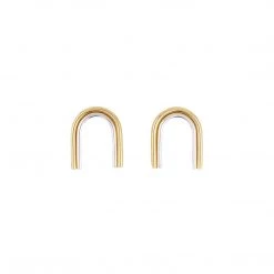 Emma Brooke Jewelry Arcos Two Tone Studs