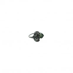 Grace Gow Sea Goddess Oxidized Silver 18C Rough Tourmaline Ring Rings