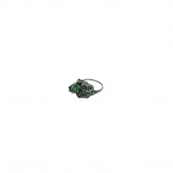 Grace Gow Sea Goddess Oxidized Silver 18C Rough Tourmaline Ring Rings