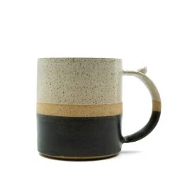 Home Essentials Speckled Mug W/ Stripe By Terra Noir