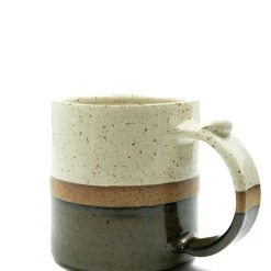 Home Essentials Speckled Mug W/ Stripe By Terra Noir