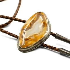 Jewelry Sunrise Horizon Bolo SS/Leather By Unearthed Minerals