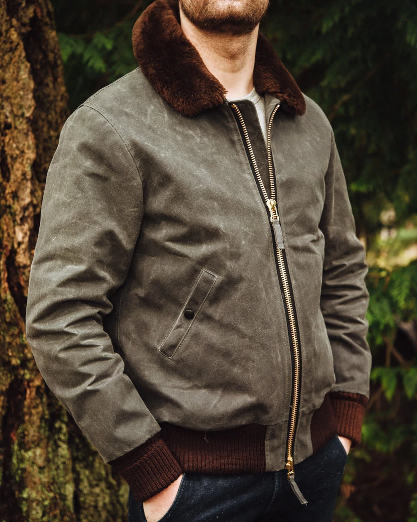 Dehen 1920 Flyer's Club Jacket Waxed Canvas