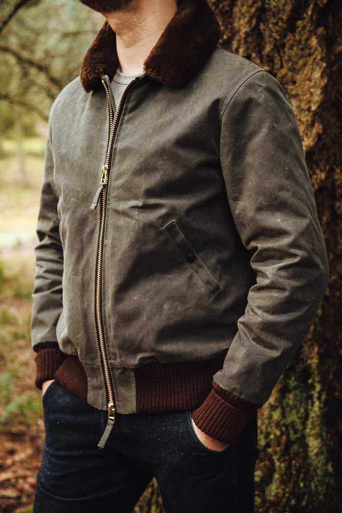 Dehen 1920 Flyer's Club Jacket Waxed Canvas