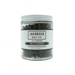 Jacobsen Salt Co. Sourced Black Tellicherry Peppercorns Jar