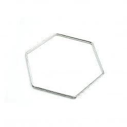 Julie Cooper Designs Honeycomb Bangle In Sterling Silver Jewelry