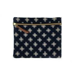 Kiriko Accessories Large Flat Zipper Pouch