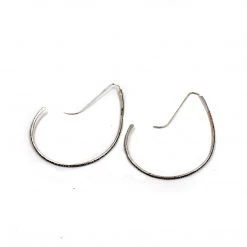 Julie Cooper Designs Jewelry Large Jules Hoops In Sterling Silver