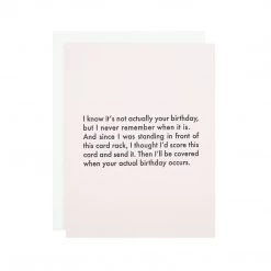 MadeHere PDX For Dad I Know It's Not Your Birthday Card