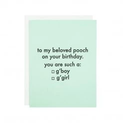 MadeHere To My Beloved Pooch Card