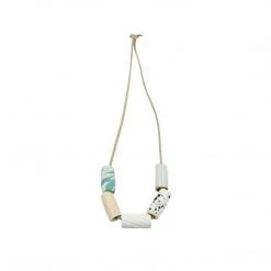 The Pursuits Of Happiness For Mom Blush/Marble Ceramic Bead Necklace