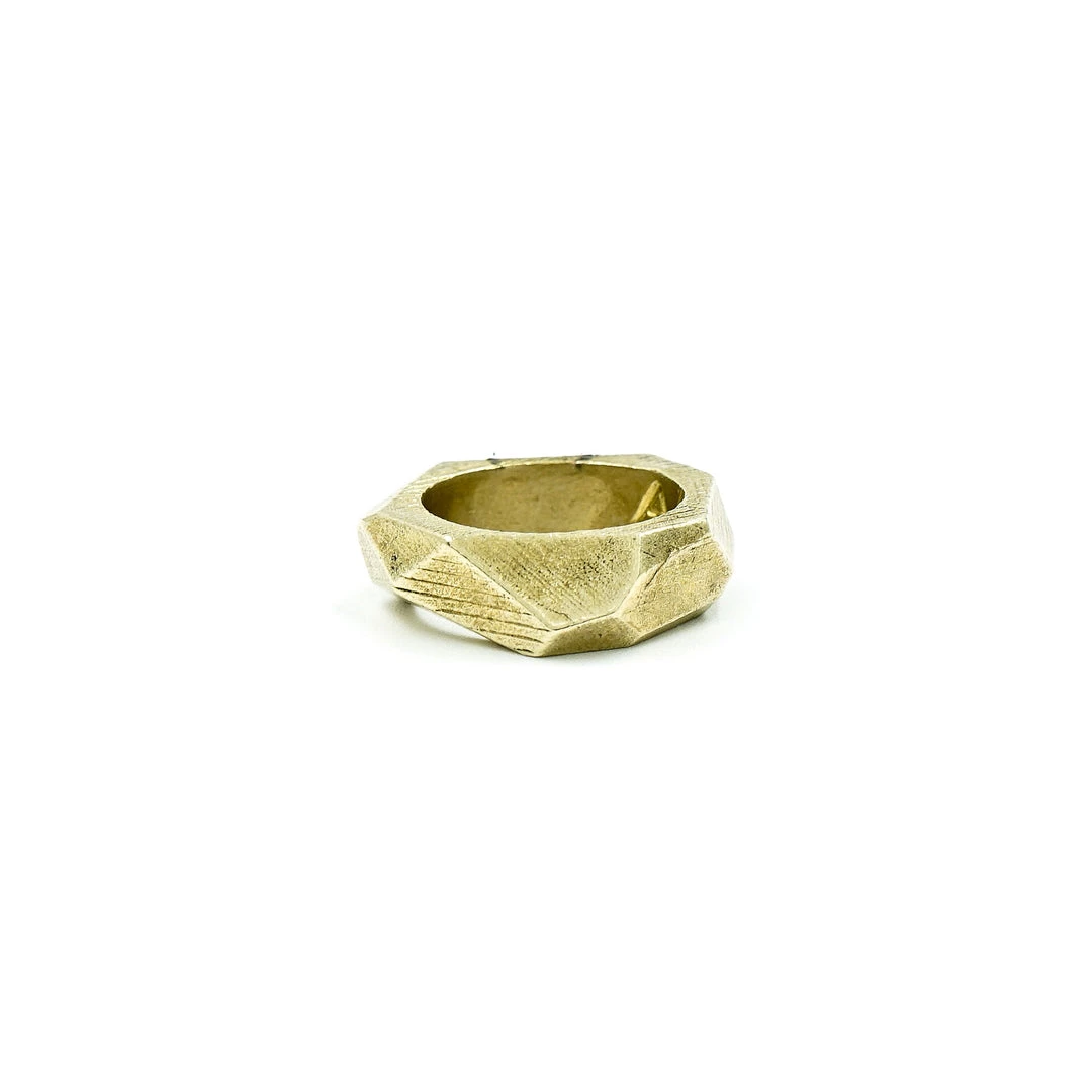 Third Eye Assembly Lattice Ring Brass Jewelry