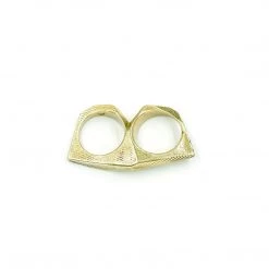 Third Eye Assembly Jewelry Lattice Brass Double Ring