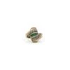 Third Eye Assembly Tourmaline 14K Rose Gold Silver Wire Wrapped Ring