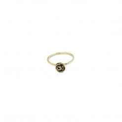 Tiny Asteroid Jewelry Brass Mini Rose Ring