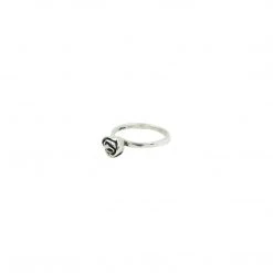 Tiny Asteroid Jewelry Silver Mini Rose Ring