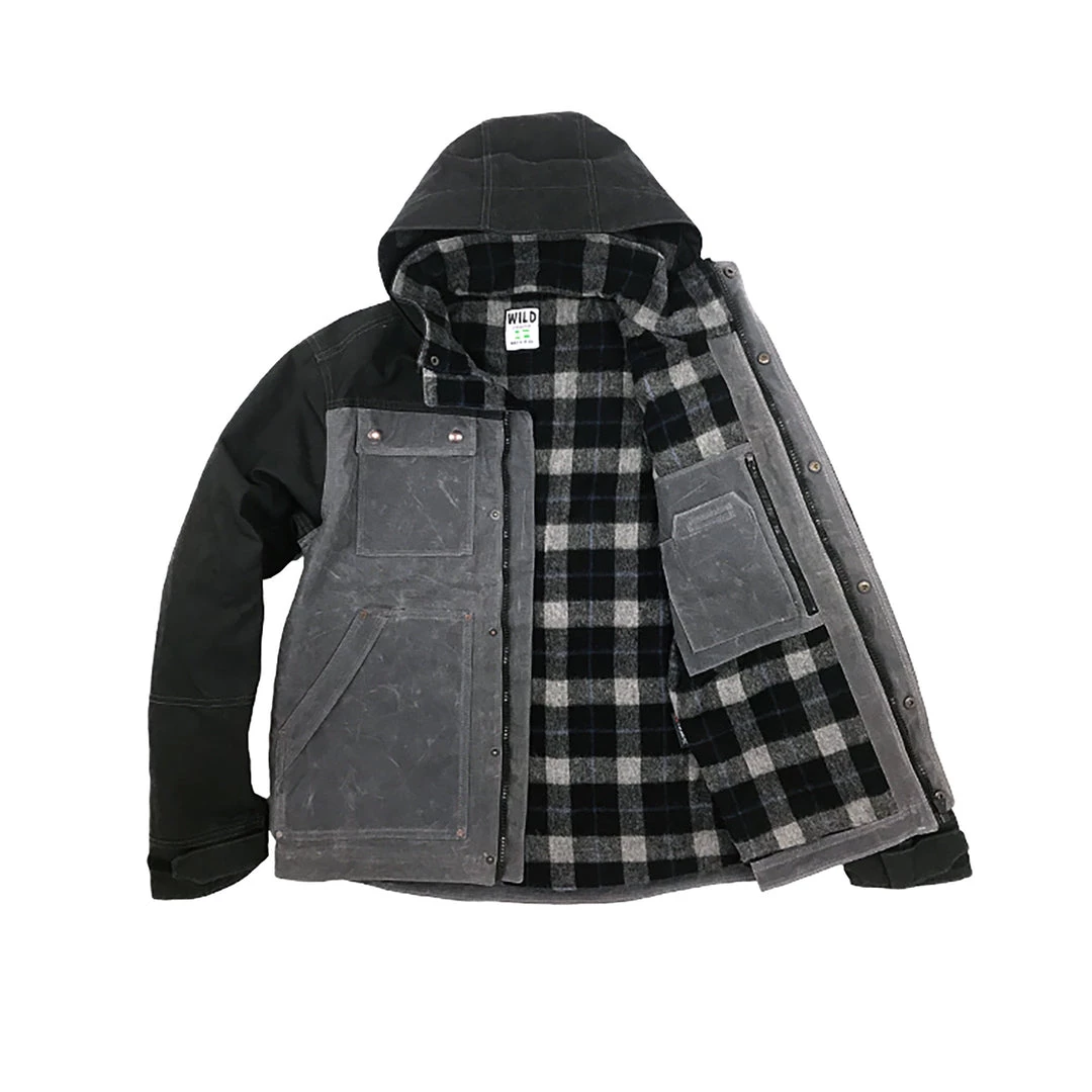 WILD Apparel Electric Co. Parka Black Cement