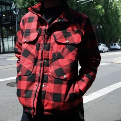 WILD Red Plaid Portlandia Cruiser Apparel