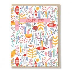 Tigerpocket Press City Market Flower Thanks Card