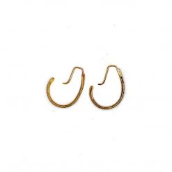 Julie Cooper Designs Mini Jules Hoops In Brass Jewelry