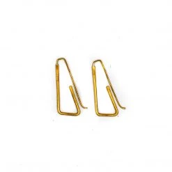 Roya Earrings In Brass By Julie Cooper Designs Small