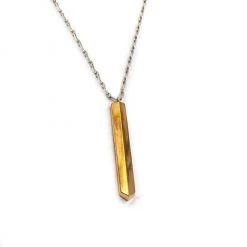 Revere Metal Reversible Bronze Spike Necklace On Sterling Silver Chain By Revere