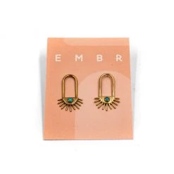 Jewelry Sun Drop Brass Earring By EMBR